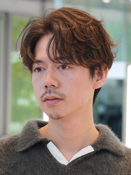 フィフス 札幌大通(fifth) 札幌ニュアンスパーマセンターパートカルマパーマ微分け毛流れ