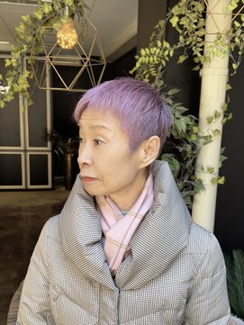 シファー(～Cifer) 【翔】白髪ぼかし大人カッコ良いマダムベリーショート50代60代