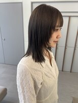 ローレンアオ(LOREN AO)&nbsp;着物ヘア/大人ガーリー/ダークアッシュ/似合わせカット/栄矢場