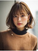 大人女子/ボブ/ワンレン/ショコラベージュ/ボブレイヤー