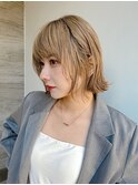 大人フレンチミニボブ前髪あり丸顔切りっぱなしボブK20260719