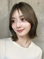 ナミ ギンザ(NAMI ginza)&nbsp;大人ボブ銀座レイヤーカット有楽町ミディアムボブベージュ