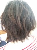 外ハネ風ミディアムレイヤー