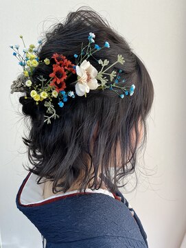 パチャールヘアー(PACAR HAIR) 着物ハーフアップアレンジ