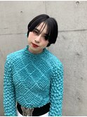 ショートヘア/黒髪[表参道/髪質改善/ハイライト]