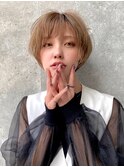小顔ショート　マッシュショート　丸みショート　ミニボブ