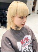 ワイドバング ブロンド