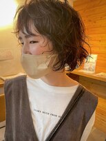 ビスクヘアデザイン(bisq hair design)&nbsp;レイヤーボブ × ラフパーマ