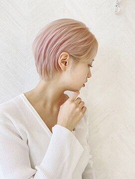 ロンド ストラーダ 心斎橋(Lond strada) ショート×ハイライト白髪ぼかし×シルキーベージュ[心斎橋]