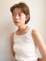 セーヌプラス(CEINE+)&nbsp;耳掛けボブ/センターパート/ブリーチ