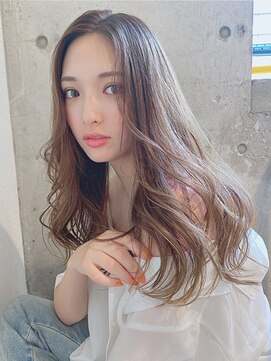 ルービック 豊中(Rubik's) 小顔カットアンニュイウェーブ /透明感ベージュ