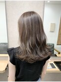 白髪ぼかしハイライトで作る透明感グレージュ[稲毛/稲毛駅]