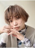 ○ショートボブ・ヌーディベージュ○