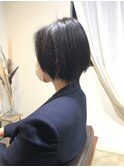 ダークアッシュ×小顔補正立体カット×こなれヘア髪質改善