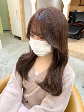 ロンドアジュール 横浜(Lond azur) 韓国ヘアと相性抜群！春トレンドピンクブラウンカラー