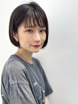 ドロップ(drop) 黒髪シンプルなボブ【drop /表参道/青山】