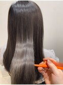 大人可愛い♪愛されうるツヤ美髪♪髪質改善×透明感カラー