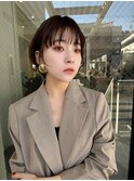 イメチェン ハッシュカット フルバング 似合わせカット