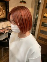 ボアップ 松山店(boappu)&nbsp;#オレンジブラウンカラー#ボブ