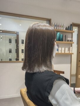 クラップス 上大岡(CLAPS) ハイライト/シアーグレージュ/透明感カラー/切りっぱなし