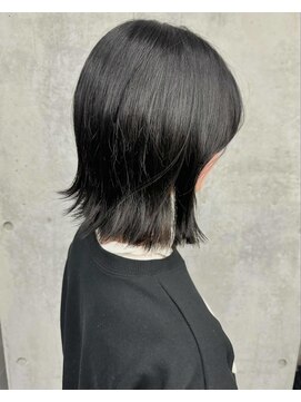 モリオ(morio) 外ハネボブ　ダークグレー