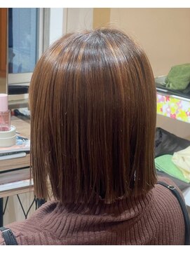 エン(En,) 優しい縮毛矯正◎ぷつっと切りっぱなしボブ