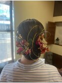 成人式前撮りヘアセット