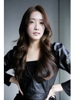 ザシェノンアオヤマ(THE CHAINON AOYAMA) 韓国くびれロング ダークグレージュ コテ巻き風パーマ