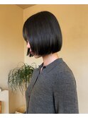 切りっぱなしボブ
