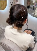 ツインお団子【クランソア】ヘアメ/ヘアセット/心斎橋