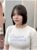 ミニウルフレイヤーカット顔周り前髪韓国ショートボブ/錦糸町