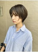 柔らか質感のナチュラルショート