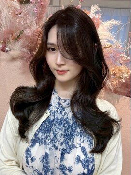 ユニ 表参道(uni) #85/くびれヘア/アプリコットオレンジ/夏のヘアアレンジ/表参道