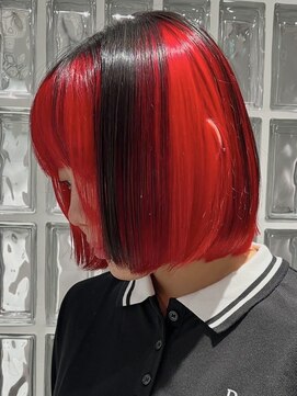 テクネ 天神大名(techne) 天神大名顔周りレイヤーカットアンブレラカラーボブ今泉