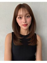 ノイ 銀座(noi)&nbsp;韓国ヘア／ミディアム/レイヤーカット／前髪カット