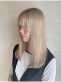 ホワイトミルクティーベージュ（Wブリーチ）