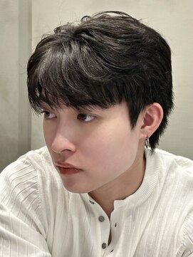 ロンドオム 池袋(Lond Homme) men's/メンズ/ダウンパーマ/黒染め/韓国/ブルーブラック/池袋