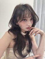 ハピネス 梅田茶屋町店(HAPPINESS)&nbsp;韓国ヘア/レイヤー/髪質改善/顔周り/ブリーチなしマロンブラウン