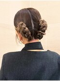 ミディアムロングおくれ毛韓国ヘア_ba583901