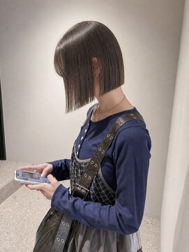 モク 神楽坂(mok) 【タッセルボブ】切りっぱなし感がかわいいボブヘア
