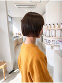 ライン感を残したぷつっとボブ