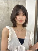レイヤーボブ　フェイスレイヤー　顔周りカット　似合わせカット
