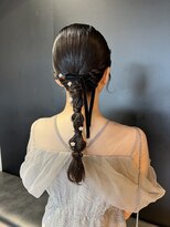 ガーデントウキョウ(GARDEN Tokyo) ヘアアレンジ/ヘアセット/編み下ろしアレンジ/編み下ろし/結婚式