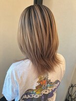 エイム ヘア リンク 長津田店(eim hair rink)&nbsp;外国人風★ハイトーンバレイヤージュ/ウルフ【長津田/髪質改善】