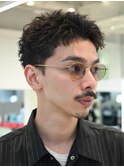 原宿毛流れセンターパートフェザーショートビジネスショート
