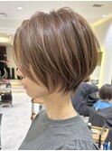 大人ショートボブ30代40代50代銀座まるみクビレ若見え