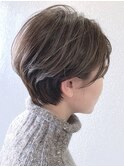 大人可愛いショート×フォギーベージュ【Ellen新宿】