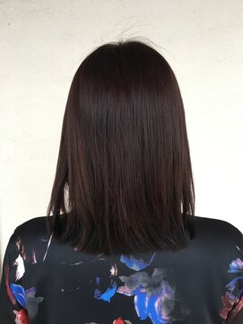 ヘアーリゾート トリップ(Hair Resort Trip) ミディアムボブ×スモークピンクブラウン