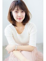アコロン(acoron)&nbsp;小顔カット＿くびれセミディ＿アッシュカラー ＿新宿