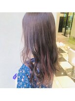 アース コアフュールボーテ ふじみ野店(EARTH coiffure beaute)&nbsp;ピンクブラウンインナーカラー